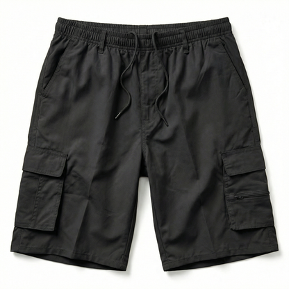 Cargo Shorts for Men – Spring Summer Utility Cargo Shorts – Lightweight Drawstring Shorts with Pockets in Beige Khaki Navy and Black