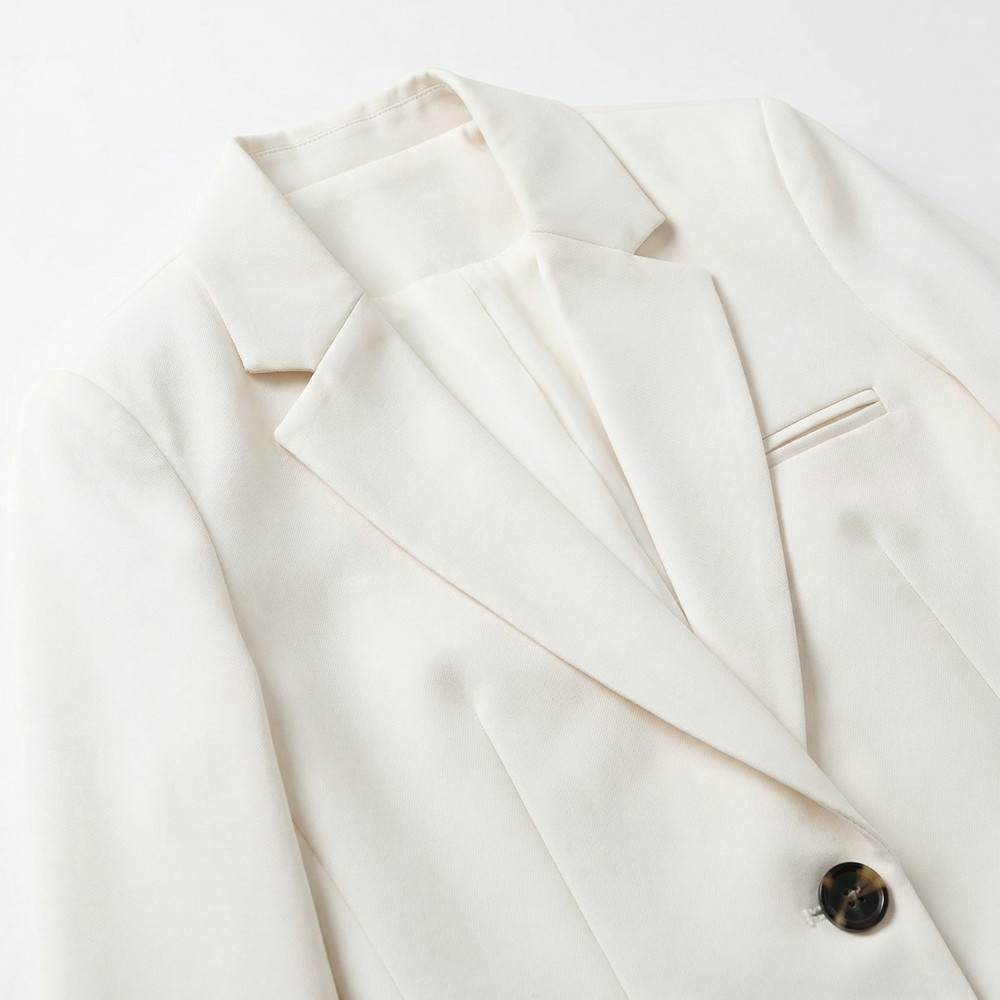 Women’s Spring Tailored Blazer – Single Button Design – Business Casual Office and Everyday Wear in Brown White Black Taupe and Beige