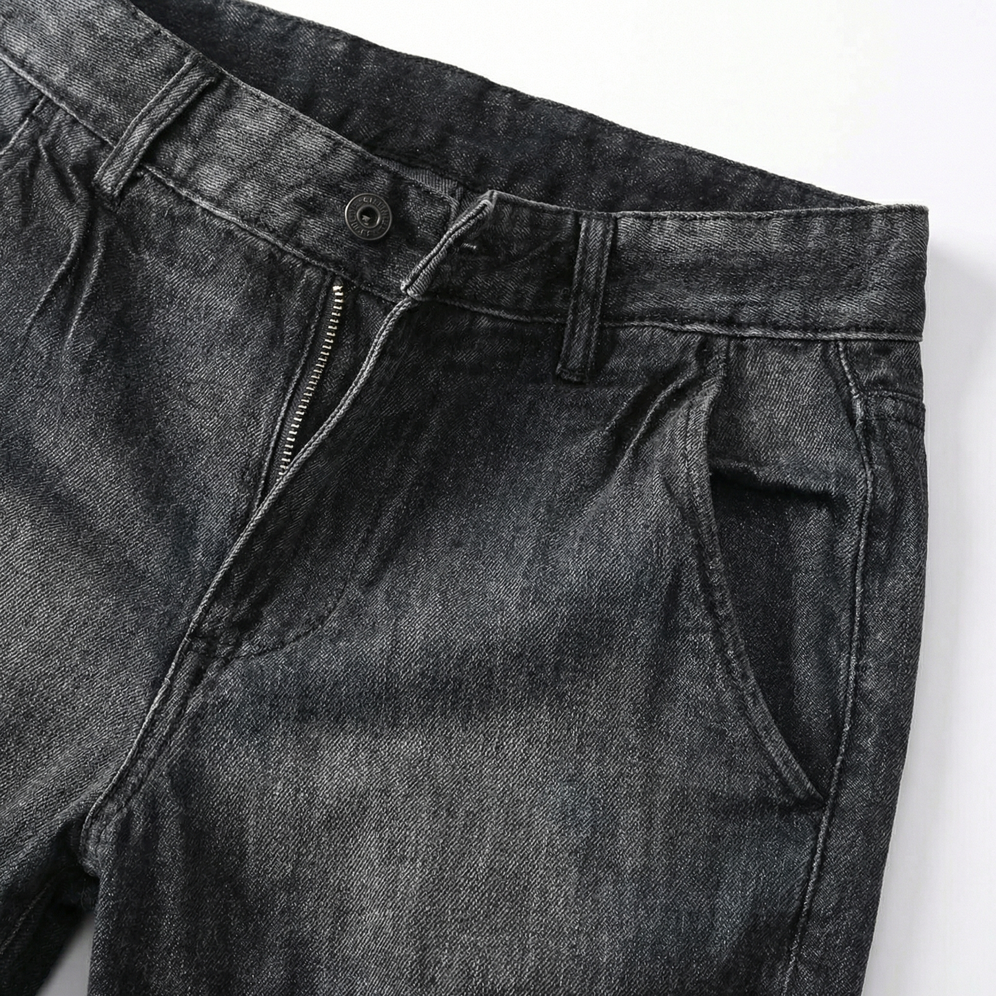 Men Spring Denim Shorts - Black Dark Grey Light Blue - Casual Slim Fit Jean Shorts