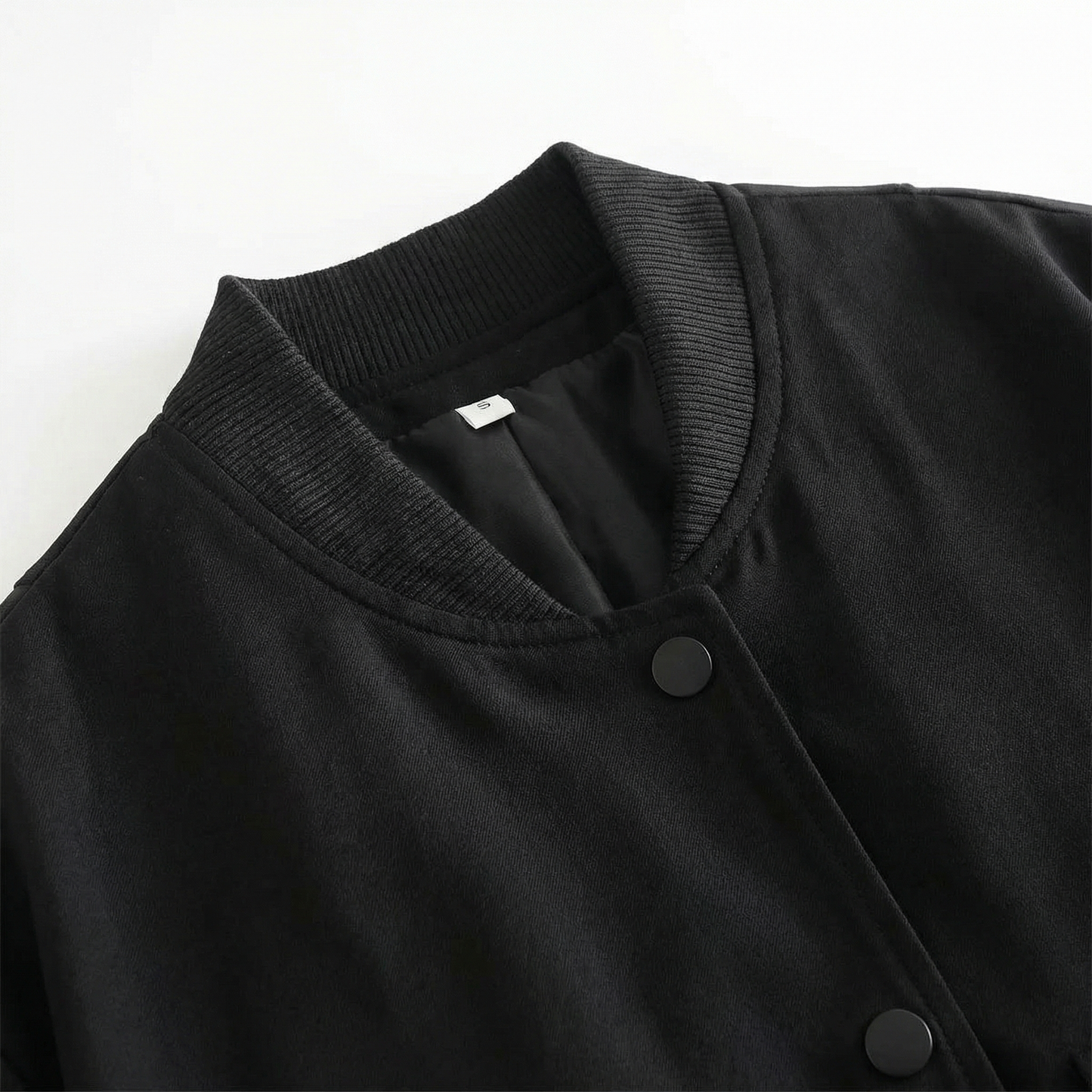 Women’s Spring Jacket – Lightweight Cropped Bomber Style – Casual Everyday Outerwear with Button Closure and Front Pockets