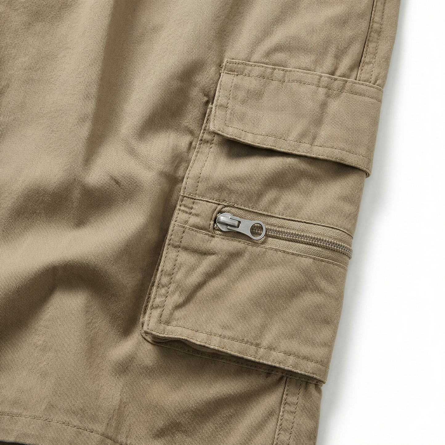 Cargo Shorts for Men – Spring Summer Utility Cargo Shorts – Lightweight Drawstring Shorts with Pockets in Beige Khaki Navy and Black