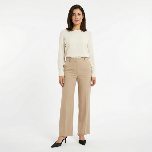 Women’s Sandals with Heels – Pointed Toe Mule Design – Spring Dressy Casual Slip On Shoes in Beige Brown and Black