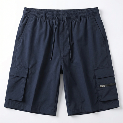 Cargo Shorts for Men – Spring Summer Utility Cargo Shorts – Lightweight Drawstring Shorts with Pockets in Beige Khaki Navy and Black