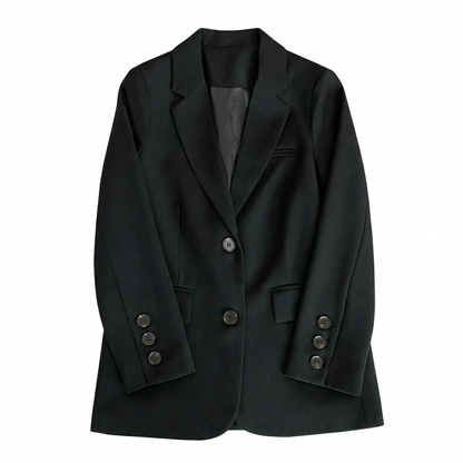 Women’s Spring Tailored Blazer – Single Button Design – Business Casual Office and Everyday Wear in Brown White Black Taupe and Beige